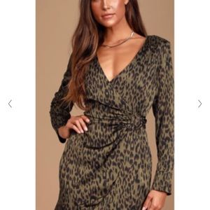 New Lulu’s Animal Print Wrap Around Dress